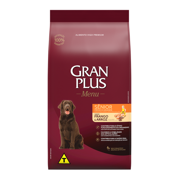 Perro senior mediano y grande (Pollo y arroz)