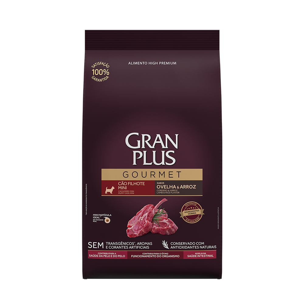 Gran Plus "Gourmet" Cachorro Mini  (CORDERO & ARROZ)