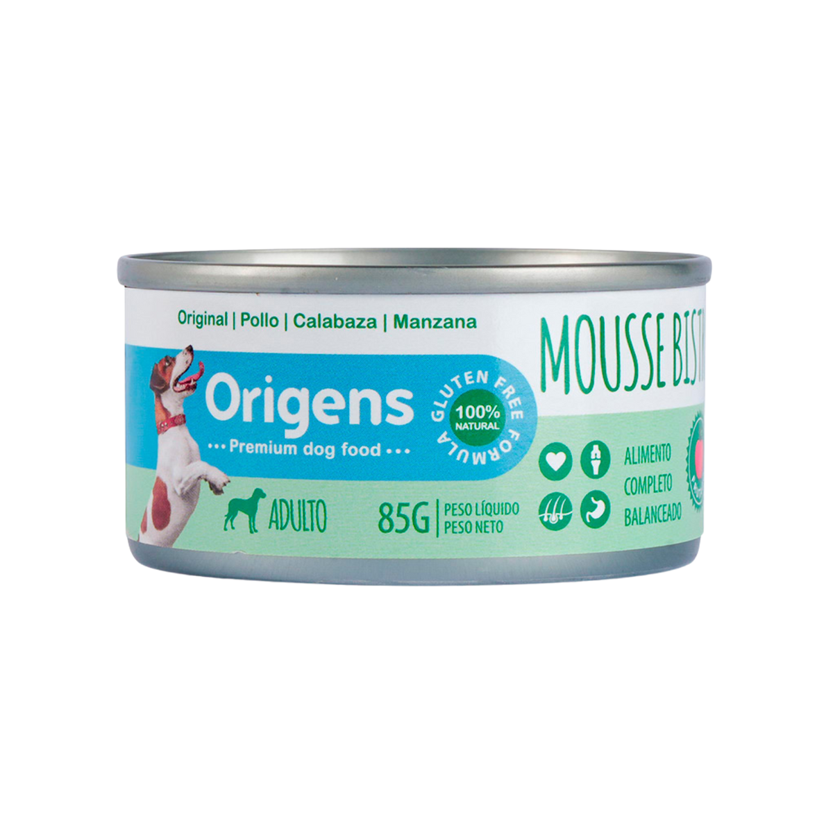 Origens Mousse bistro frutado (pollo, calabaza y manzana)