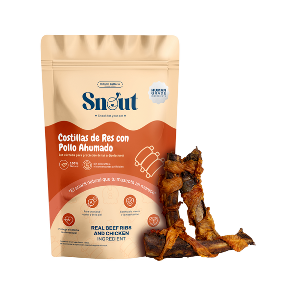 Costillas de Res con Pollo Ahumado