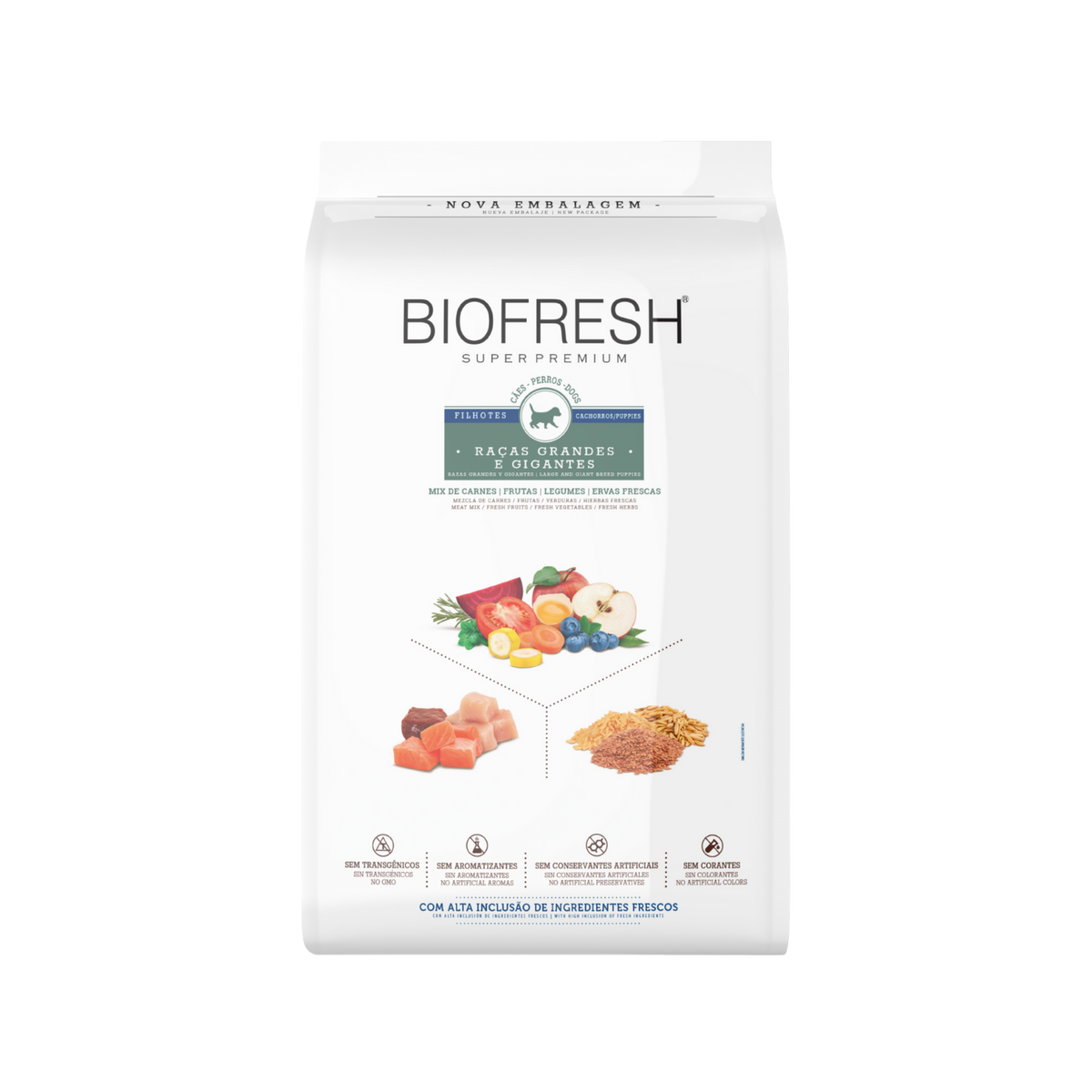 BIOFRESH PERRO CACHORRO RAZA GRANDE Y GIGANTE (CARNE)