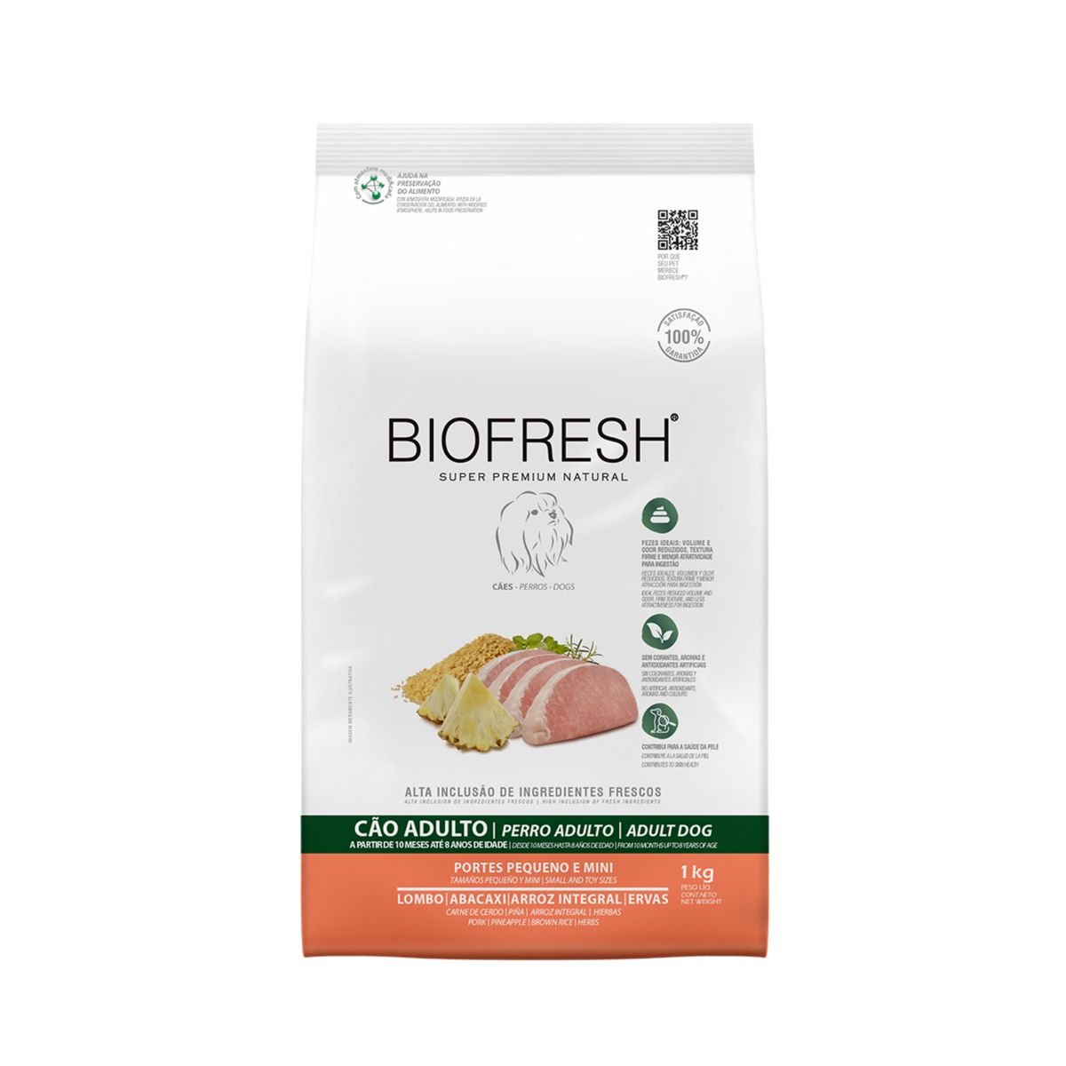 BIOFRESH PERRO ADULTO RAZA MINI Y PEQUEÑA (CERDO)