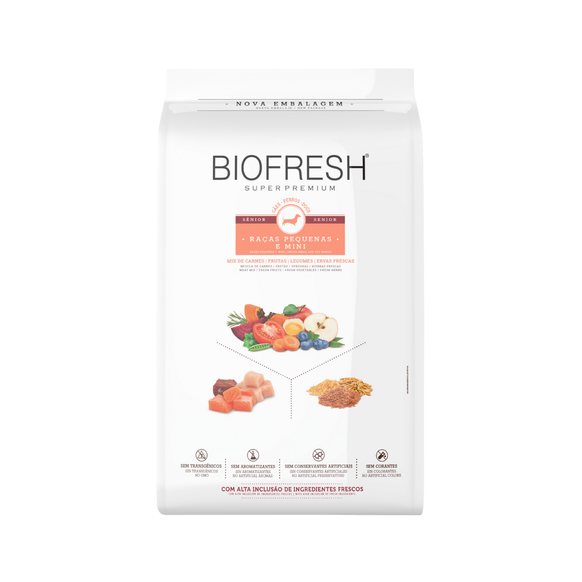 BIOFRESH PERRO SENIOR RAZA MINI Y PEQUEÑA (CARNE DE RES)