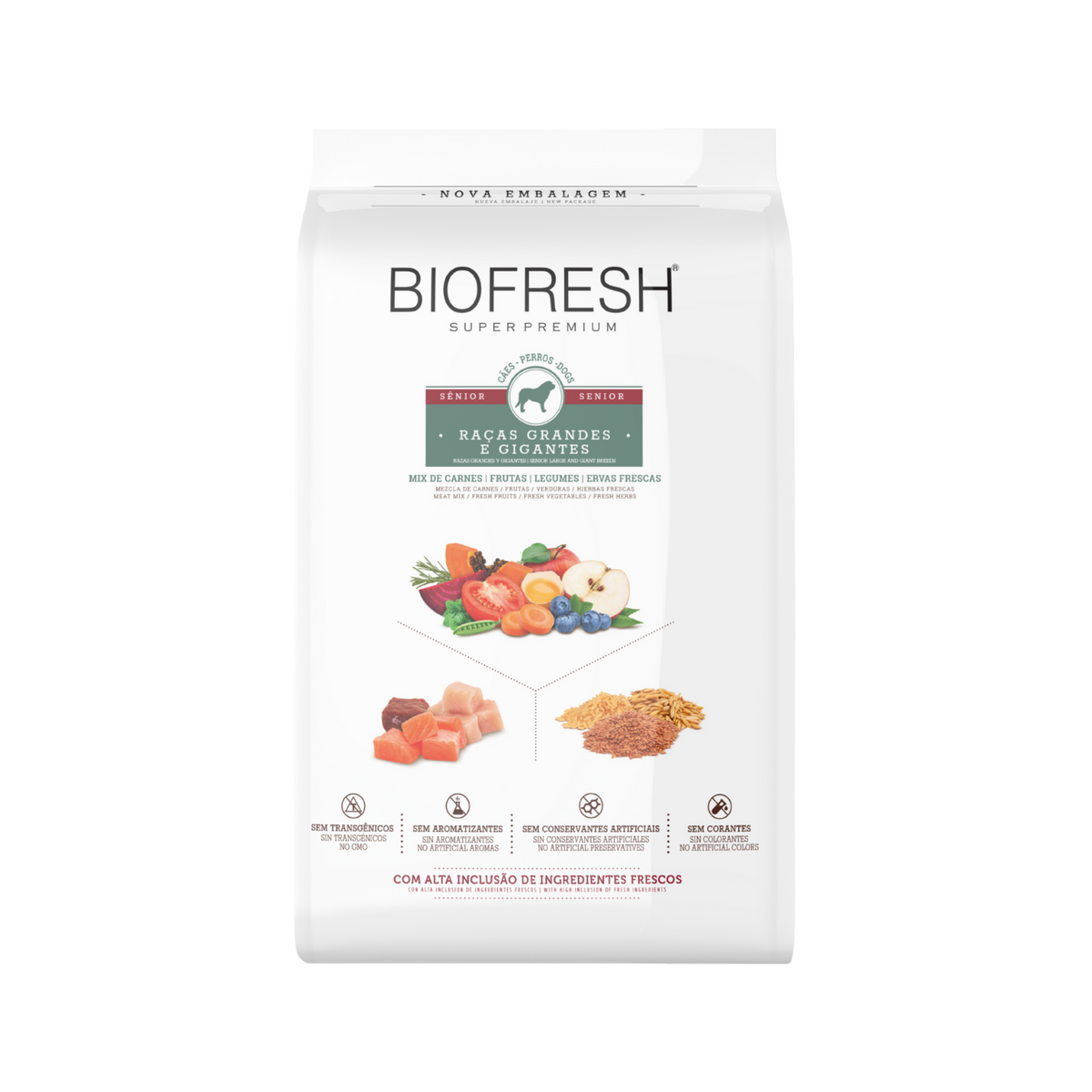 BIOFRESH PERRO SENIOR RAZA GRANDE Y GIGANTE (CARNE DE RES)