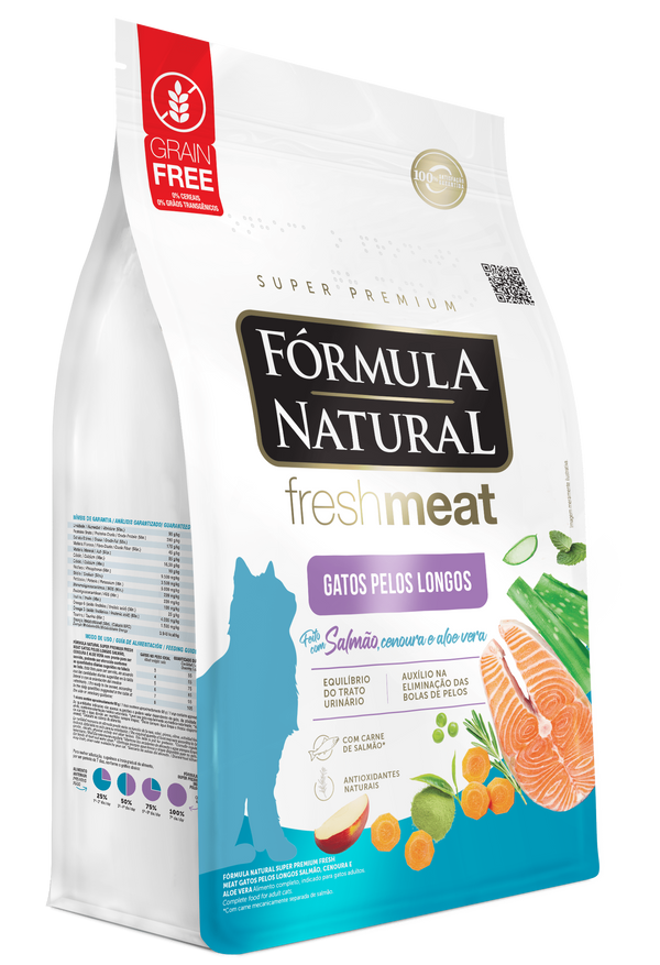Fórmula Natural Fresh Meat Gatos Pelos Largos